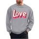 thumbnail image 5 of Ceisia Men's Regular-Fit Crew-Neck Heart-Letter Printed Casual Sweatshirt Gift, 5 of 6