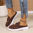 thumbnail image 6 of Women's 2026 Summer Loafers Ethnic Rhinestone Accent Closed Toe Mules Soft Sole Lightweight Cushioned Orthopedic Arch Support Wide Toe Box Comfort Walking Daily Footwear Coffee 39, 6 of 8