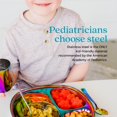 thumbnail image 3 of Platos infantiles de acero inoxidable Ahimsa Balanced Bites x4 Rainbow, 3 of 9