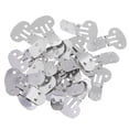 thumbnail image 1 of 20 Pieces Stainless Steel Flat Blank Shoe Clips s Findings Big, 1 of 8