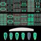 thumbnail image 1 of Luminous Nail Art Stickers Self Adhesive Breathable Festival Decoration Skull Self-adhesive Nail Art Decals For Halloween, 1 of 3