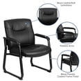 thumbnail image 4 of Flash Furniture Hercules Series Big & Tall LeatherSoft Padded Executive Side Reception Chair, Black, 4 of 9