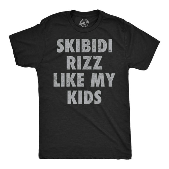 Mens Funny T Shirts Skibidi Rizz Like My Kids Sarcastic Internet Graphic Novelty Tee for Men Graphic Tees