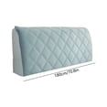 thumbnail image 3 of YoGold Thickened Diagonal Grid Headboard Cover – Elastic Stretchable Soft Padded Headboard Protector for 71 Inch Bed Blue, 3 of 6