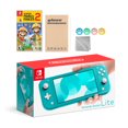 thumbnail image 1 of Nintendo Switch Lite Turquoise with Super Mario Maker 2 and Mytrix Accessories NS Game Disc Bundle Best Holiday Gift, 1 of 5