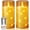 Gold, variant on Flameless Candles with Embedded String Fairy Lights, Operated Candles, LED Candle, Candles with Remote Control and Timer, Grey, Set of 2(H 6" 6")