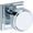 Polished Chrome, variant on Baldwin HDVASSSR044 Vashon Non-Turning One-Sided Dummy Door Knob - Brass