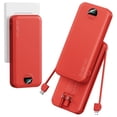 thumbnail image 1 of Power Bank Aonidi 12000mAh con Cables Integrados y Enchufe de Pared AC, 1 of 8