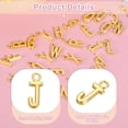 thumbnail image 3 of 40Pcs Letter Charm, Alloy Letter J Initial Alphabet Charm for DIY Crafts Jewelry Making Bracelets Earrings Necklace, Gold, 3 of 7