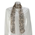 thumbnail image 6 of Unique Bargains 1 Pc Scarf Sequined Cut-Out Neck Scarf Black Gold Tone, 6 of 6