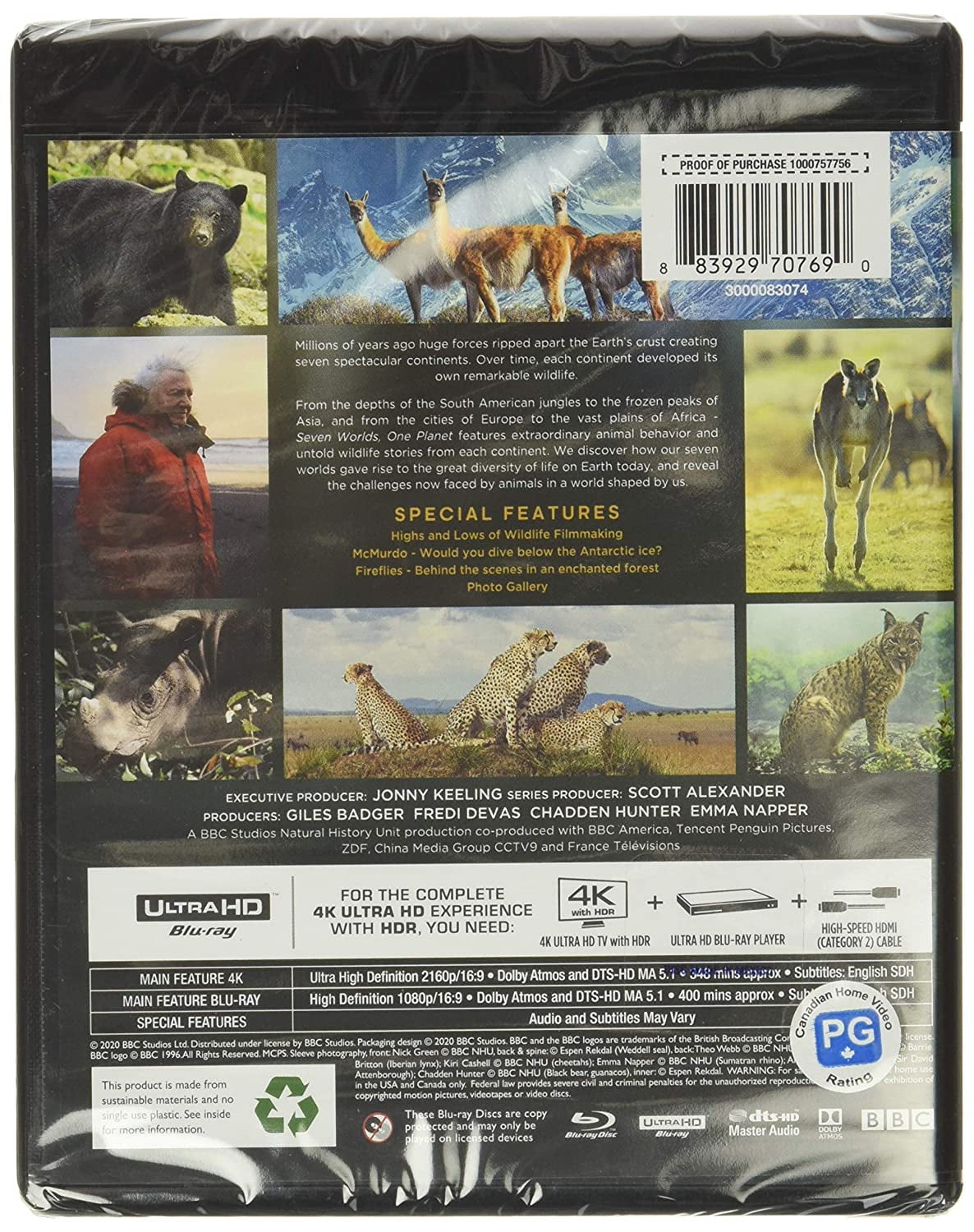 Seven Worlds, One Planet (4K Ultra HD + Blu-ray) [UHD