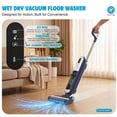 thumbnail image 2 of CONCETTA Wet/Dry Vacuum Cleaner of Cordless Design, Powerful Suction, Auto Self-Cleaning, Edge Clean, Blue, 2 of 8