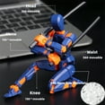 thumbnail image 3 of HYEASTR 3 PCS 3D Printed Action Figure 5.54-inch Dummy13/T13/Nova13, Full Body Mechanical Movable Toy, Multiple Accessories, Hand Painted Figure, Desk Decoration Pre-Assembled - Set D, 3 of 7