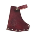 thumbnail image 2 of Durable Leather Axe Outdoors Work Axe Head Cover with Belt Loops Axe Protector, 2 of 7