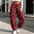 thumbnail image 4 of VBVC Women's Polka Dot Joggers with Pockets , High Waisted Drawstring Sweatpants For Women, S-2XL, 4 of 7