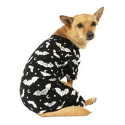 Angle View: Way To Celebrate Dog Halloween Pajama, Black Bat, (XS)