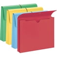 thumbnail image 3 of Colored Expanding File Wallet with Flap and Cord Closure, 2" Expansion, Letter Size, Assorted Colors, 50 per Box (77251), 3 of 7
