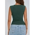 thumbnail image 3 of PRETTYGARDEN Women's Ribbed Tank Tops Summer Cap Sleeve Slim Fitted Knit Basic Casual Tee Shirts Trendy Fashion Clothes, 3 of 9