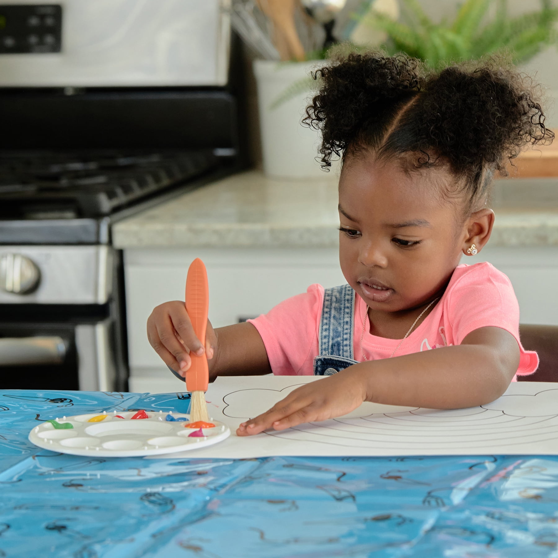 READY 2 LEARN Triangle Grip Paint Brushes - 3 Sizes - 6 Per Set - 2 Sets