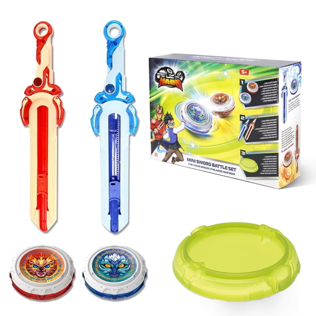 Set Battle Top Infinity Nado con arena, lanzador de espadas, 2 unidades