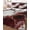 Red, variant on Marble Black Queen Size Down Alternative Comforter, Lightweight Comforter Quilt Bedding Set with Pillow Shams Abstract Gold White Brick Stone Motif All Seasons Bed Comforter Duvet Insert 90"x96"