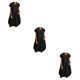 thumbnail image 4 of Minnieouse Vestido de mujer de poliéster Color sólido Sin mangas Jersey suelto Reemplazo Casual Vestidos de moda para niñas Negro S Type1 NO1, 4 of 6