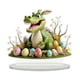 thumbnail image 2 of Fiudx Adorno de Huevo de Pascua, Decoración Acrílica Artesanal, Diseño Hueco, Ambiente Festivo, Centro de Mesa o Estante, Decoración de Pascua para El Hogar o La Oficina, Detalles Tallados Únicos, 2 of 6