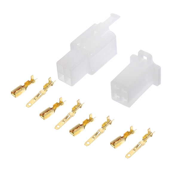 Unique Bargains 4 Pin Car Electrical Wire Connector Plug Kits Male Female Cable Terminal Housing for Car 1set 2.8 Series
