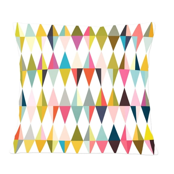 Designart Diamond Retro VII' Mid-Century Modern Throw Pillow - 12x20