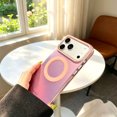 thumbnail image 3 of Magnetic For iPhone 17 Pro Phone Case,Compatible with Wireless Charging,Vibrant Two-color Contrasting Design,Anti-Scratch Shockproof Anti-fall Drop protection,Thin Fit Phone Case,E, 3 of 7