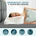 thumbnail image 4 of EDX Almohada Cervical, Alivia dolor de cuello and hombros, memory foam ergonómica, diseño hueco transpirable, ideal para dormir de lado, color blanco, 4 of 7