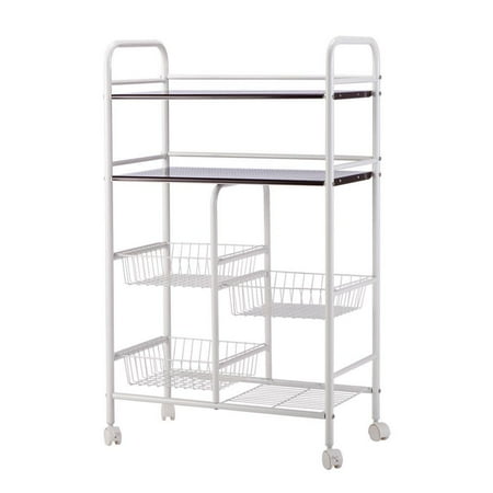 Equipment Rack Cart - Ktaxon Rolling Kitchen Trolley Cart Island Wire Rack Basket Shelf Stand Storage US