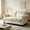 Beige + Velvet, variant on AUU Classic Traditional Velvet 2-Seater Loveseat with Nailhead Trim & Solid Wood Turned Legs – Elegant Upholstered Couch for Living Room, Den, or Cozy Living Space
