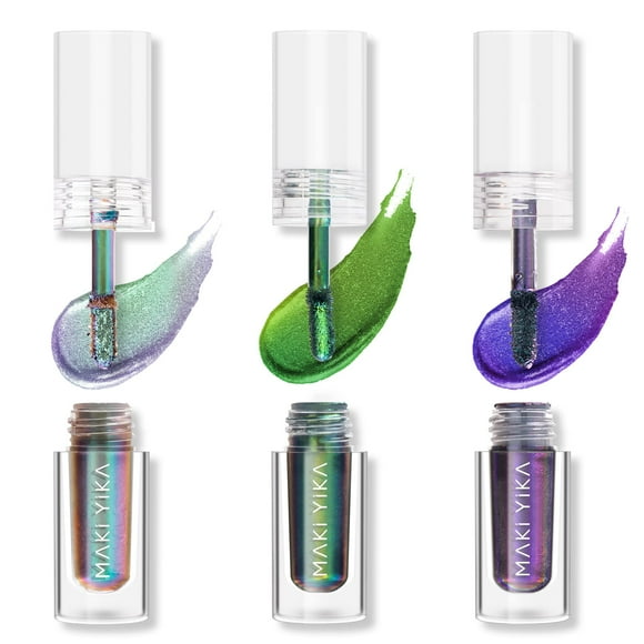 Set de sombras de ojos con purpurina MAKI YIKA, multicolor, de larga duración