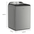 thumbnail image 3 of Maytag  5.3 Cu. Ft. Pet Pro Top Load Impeller Washer, Sanitize Cycle with Oxi, Silver - MTW7200RR, 3 of 7