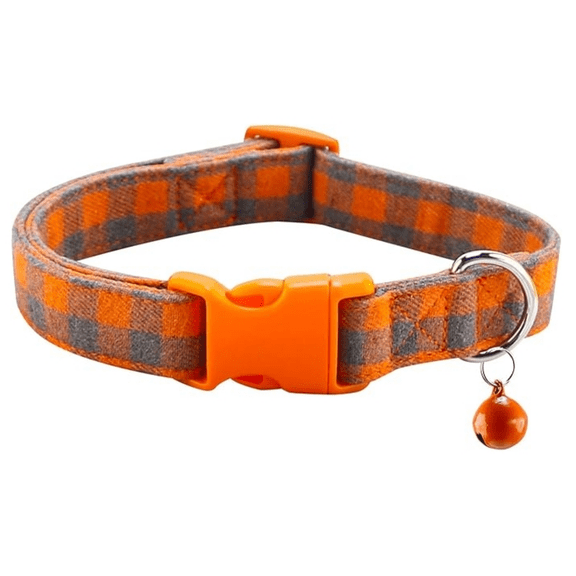 Cute Plaid Dog Collar with Safety Buckle - Adjustable and Comfortable Dog Collars for Small Medium Large Dogs, Stylish Puppy Collar for Boy Girl Pets