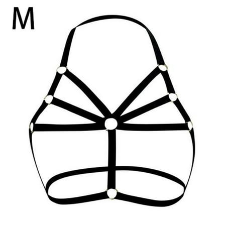 

Careslong Sexy Strap Bra Solid Color Elastic Top