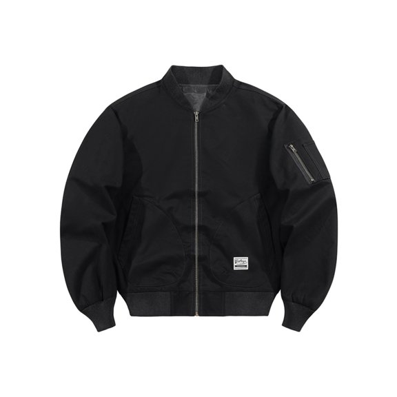 Men's new spring and autumn baseball collar solid color multi-pocket flight suit, men's outdoor casual workwear jacket, men's outerwear