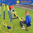 5 in 1 Multi Functions Swing Set for Backyard, Heavy Duty Metal