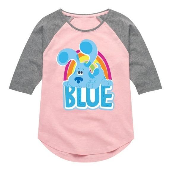Blue Clues & You! - Blue - Toddler And Youth Girls Raglan Graphic T-Shirt