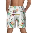 thumbnail image 4 of Balery Pretty Floral With Leaves Mens Swim Trunks Swim Shorts for Men Quick Dry Inseam Beach Shorts with Compression Liner Pocket-3X-Large, 4 of 9