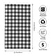 thumbnail image 2 of Fotbe Black White Plaid Toalla Premium con Patrón, Toalla de Microfibra de Secado Rápido, Ligera y Altamente Absorbente (27.5x16in), Ideal para Uso Diario, 2 of 6
