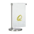 thumbnail image 2 of Monogrammed Bath Towel, Personalized Gift, 27 x 54 inches - Set of 2 - Gold Script Embroidered Towel - 100% Turkish Cotton- Soft Terry Finish - for Bathroom or Spa - Script Q White, 2 of 3