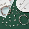 thumbnail image 4 of 40pcs Elephant Spacer Beads 4 Style Lucky Elephant Animal Beads Tibetan Alloy Carved Loose Beads for DIY Necklace Bracelet Earring Kaychain Jewelry Making Antique Silver, 4 of 9