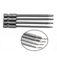 thumbnail image 2 of 4Pcs Hex Screwdriver Bits 1/4 Hex Shank Magnetic Head Screw Driver Drill Bit Set 15/20/25/30mm, 2 of 4