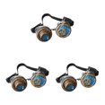 thumbnail image 2 of yingyy Unique Steampunk Style Glasses with Distinctive Vintage for Halloween Rivet Retro Type 2 3Set, 2 of 6