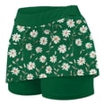 thumbnail image 3 of LEBONYARD Women's Seam-Free Comfort Yoga Skort,Women Solid Color Bottom Pants Floral Skirt Medium Waist Skirt Pants Sports Shorts Bottom Skirt Green S, 3 of 5