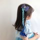 thumbnail image 2 of Peluca con degradado de tinte deslumbrante con lazo estilo princesa, piezas de cabello, peluca para niños, clip lateral enrollable, clip de mar fluido, accesorios para el cabello, 2 of 5