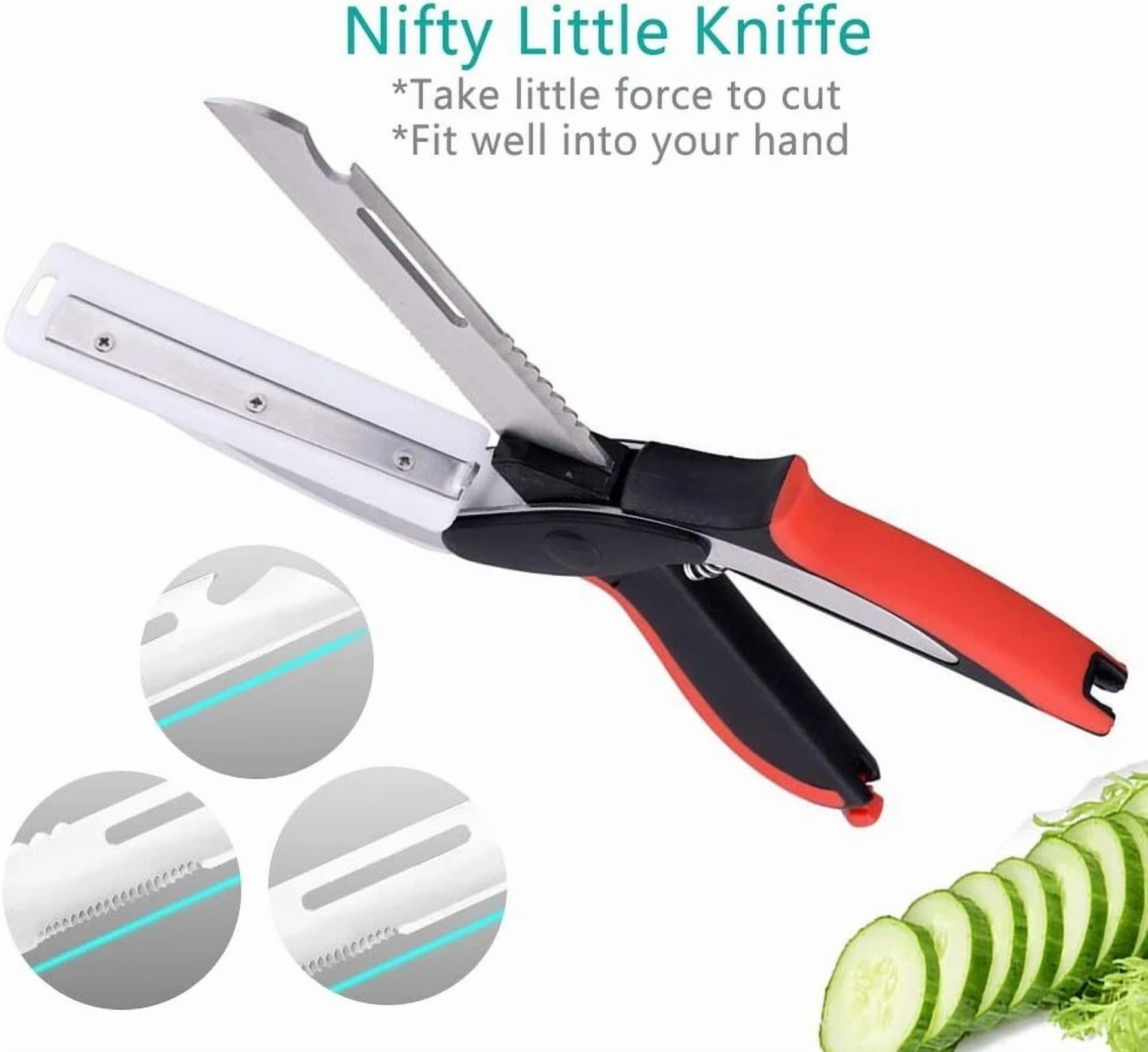 CIRCLE- Multipurpose Kitchen Scissors With Built-In Cutting Board And Safety Latch