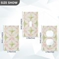 thumbnail image 7 of Yayeee Blank Wall Plate Cover 1-Gang 4.5"x2.7" Home Unused Decorative Outlet, Pastel Pink Geometric, 7 of 7
